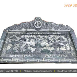 Mẫu chiếu đá đầm sen nguyên khối tại Quảng Ngãi