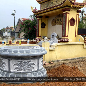 thiết kế mộ đá tròn hợp tuổi gia chủ, phong thủy mộ đá tròn chuẩn Lỗ Ban