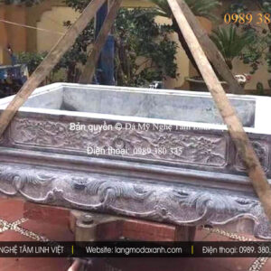 Chậu đá trồng cây Lâm Đồng bền bỉ – đá xanh nguyên khối