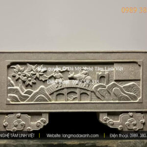 Chậu đá trồng cây Quảng Ngãi bền bỉ – đá xanh nguyên khối