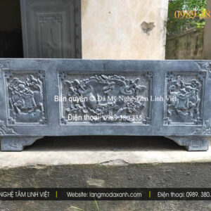 Mẫu chậu đá trồng cây đẹp bằng đá tự nhiên, sang trọng và bền bỉ